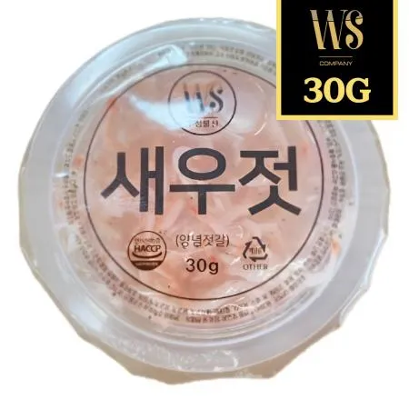 우성물산 원터치 새우젓 30g x 1개 [ 낱개구매 샘플구매 소량구매 ]