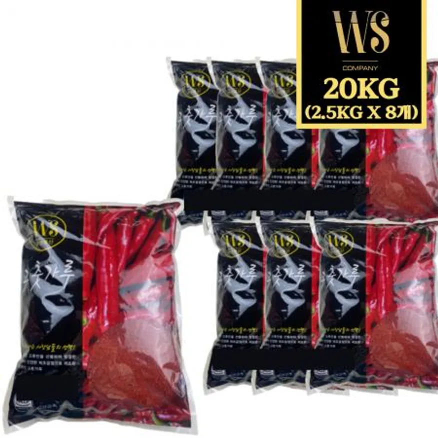 보통매운맛 고춧가루 2.5kg, 8봉 일반 굵기 한식용 이미지