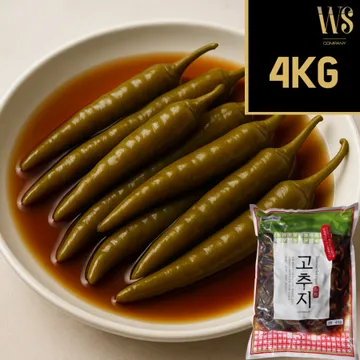 간장고추지 4kg 업소용 대용량  박스포장