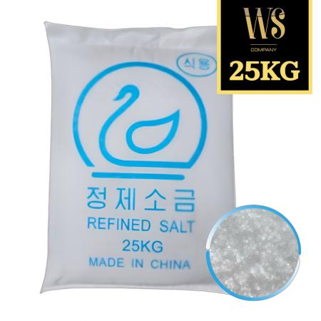 중국산 식용 정제염 25kg 깨끗한소금 본소금 대체품 