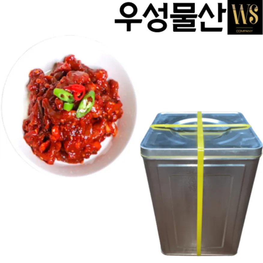 우성물산 낙지젓 업소용 대용량 반찬 20kg, 1개(아이스박스 포장) 이미지