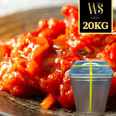 우성물산 업소용 다진 오징어젓갈 20kg 스티로폼포장