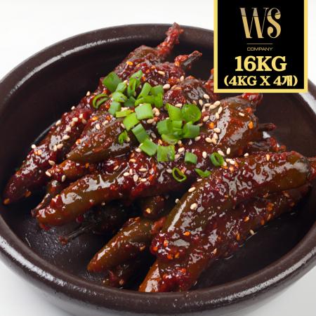 [그린이] 고추무침 4kgx4팩 대용량 업소용 기본박스