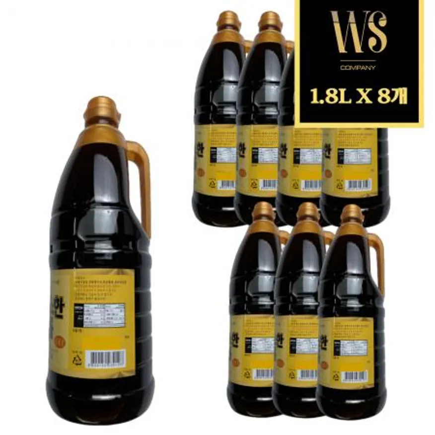 고향식품 참고소한 기름 1.8L*8병 향미유 맛기름 참기름대용 이미지