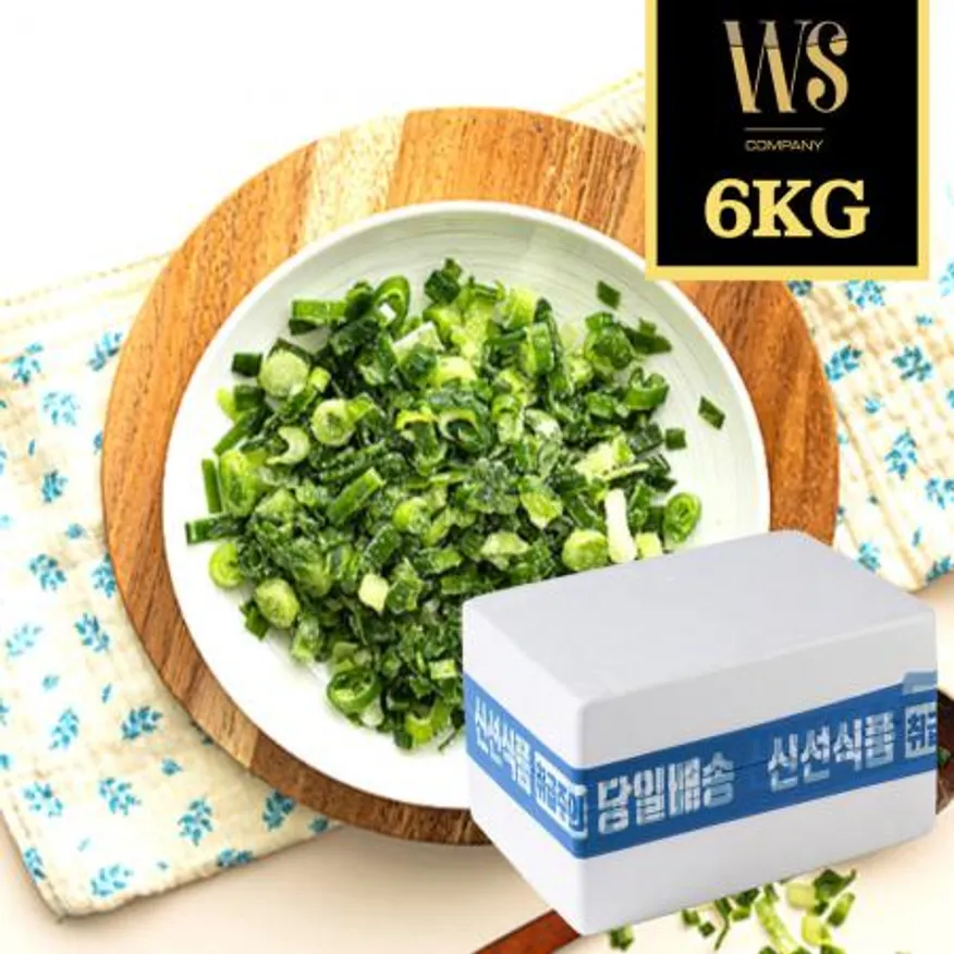 냉동야채 냉동 쪽파 5mm 슬라이스 6kg 이미지