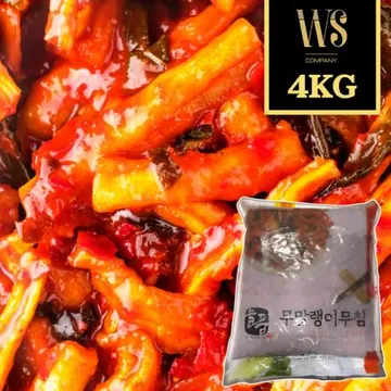 반찬단지 늘품 무말랭이무침 4kg 가정용 업소용 대용량 반찬단지 밥도둑반찬