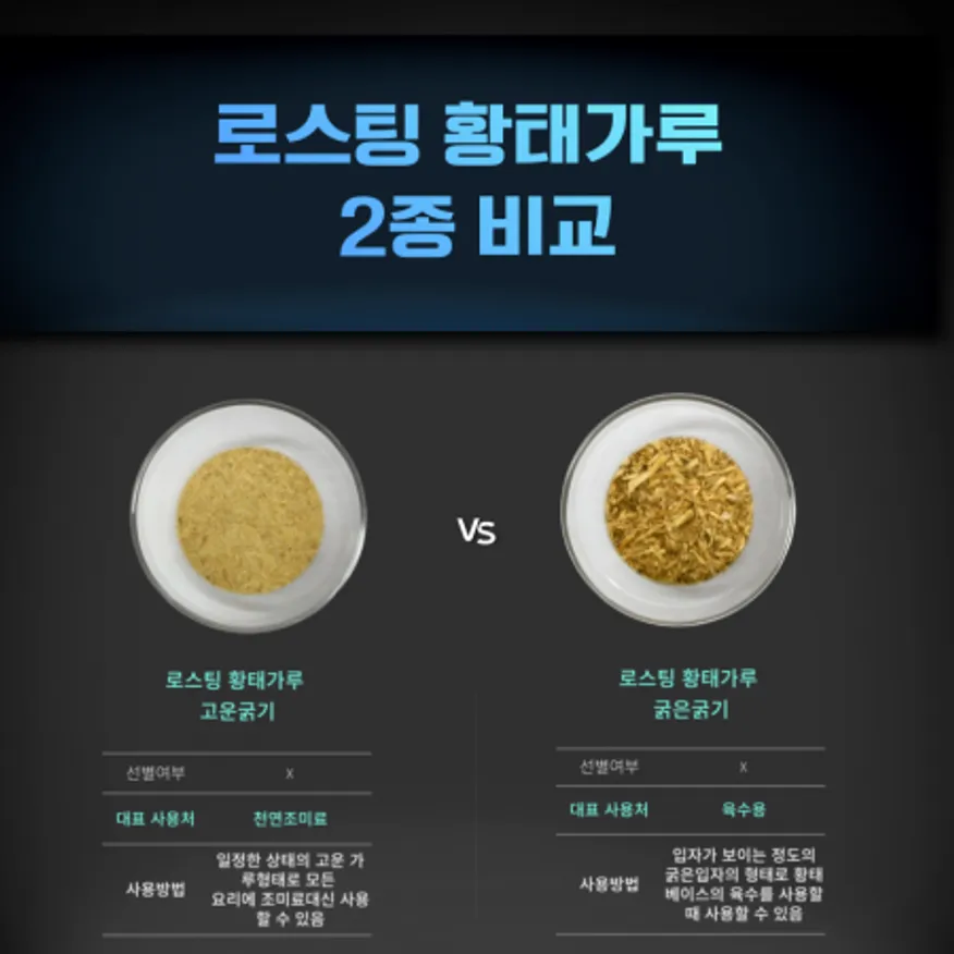 고운 볶은 황태가루 500g 1팩 국내제조 볶아서 더 고소하고 구수함 천연조미료 이미지