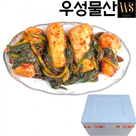 중국산 대용량 알타리김치10kg 아이스박스포장  이미지