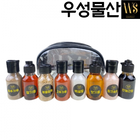 캠핑 양념 통 세트 조미료 소스통 캠핑용조미료세트 A세트(각60g/양념8종세트) 이미지