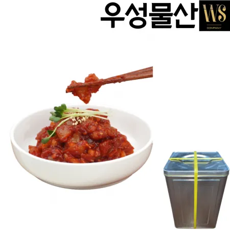 Y인기)다진오징어젓갈20kg(캔포장)+항아리 무말랭이16kg(박스포장)
