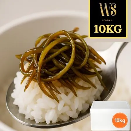 베트남산 마늘쫑 채 장아찌 10kg 벌크포장 아이스박스 