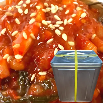 우성물산 중국산 오징어젓 무말랭이 20kg 캔포장