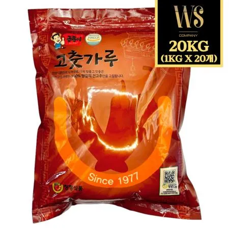 우성물산 보통매운맛 고운굵기 고춧가루 1kg 중국산 소스용 중식용 이미지