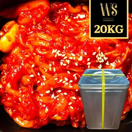 우성물산 업소용 채쓴 오징어젓갈 20kg 스티로폼포장