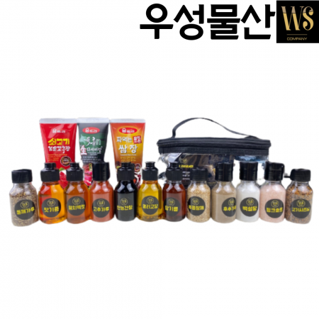 캠핑 양념 통 세트 조미료 소스통 캠핑용조미료세트 B세트(각60g/양념15종세트) 이미지