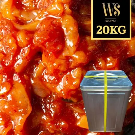 더 탱탱한 프리미엄 다진 오징어젓갈 신제품 1cm 20kg 캔포장
