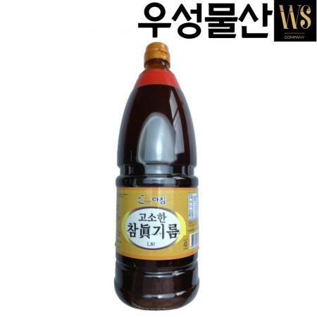 고소한 참진기름(참기름 40%) 1.8L, 1병 맛기름 향미유 참기름대용 이미지