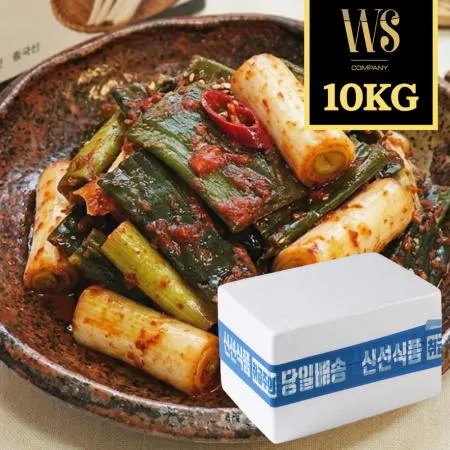 형제 대파김치 10kg 기본아이스박스포장 [ 파김치 업소용 대용량 중국산 ]