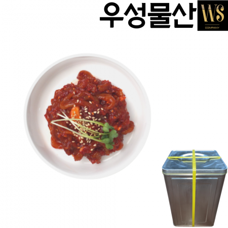 우성물산 업소용 가성비상품 채쓴 오징어젓 20kg(아이스박스) 이미지