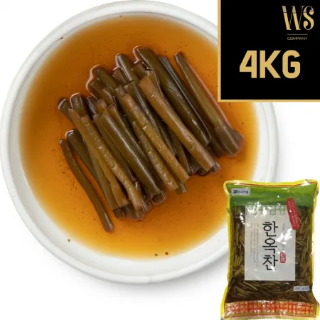 [옛한옥] 간장마늘쫑지 4kg 박스포장 이미지