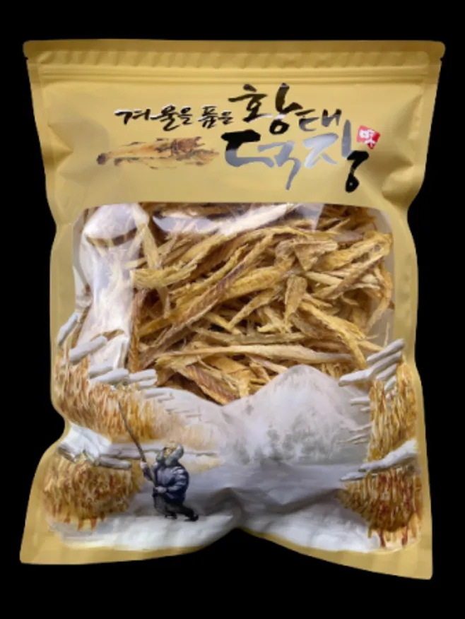 국내건조 강원도 용대리 황태채 500g x 2팩 황금빛 자연건조 황태채 이미지