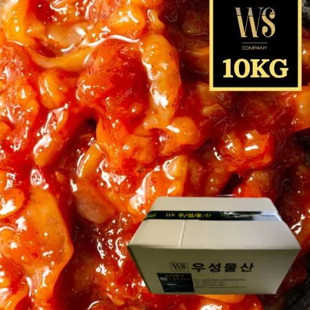 더 탱탱한 프리미엄 다진 오징어젓갈 신제품 1cm 10kg 아이스박스포장