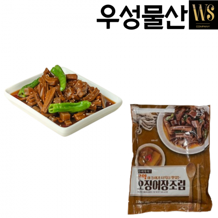 반찬단지 오징어장조림 1kg 10팩 총10kg 박스포장 이미지