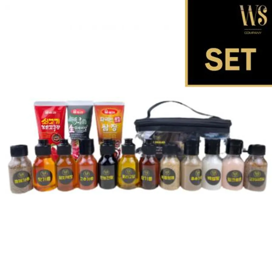 캠핑 양념 통 세트 조미료 소스통 캠핑용조미료세트 A세트(각60g/양념8종세트) 이미지
