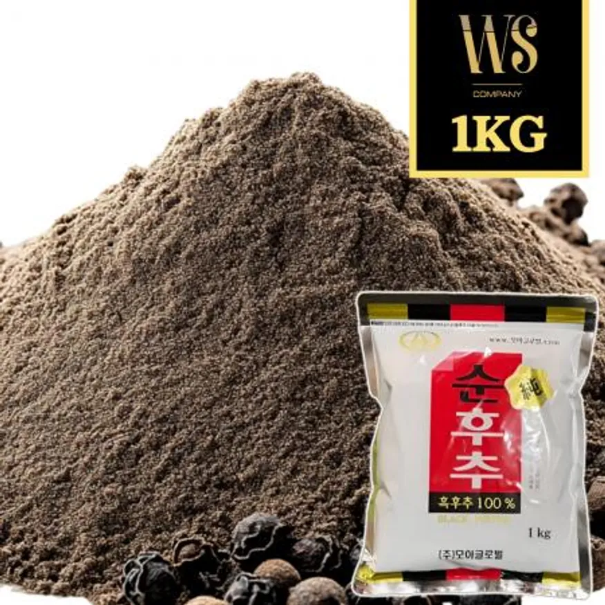 순후추가루 1kg, 1봉 흑후추 100프로 후추분말 후추분 업소용 대용량 이미지