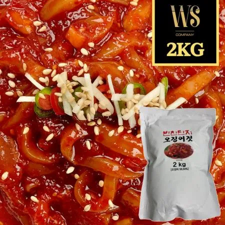 [반찬단지] 오징어젓갈 2kg [ 오징어젓 젓갈 양념젓 ]