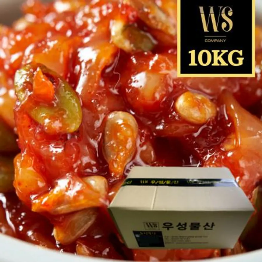 중국산 우성물산 씨앗젓갈 10kg 박스포장 이미지