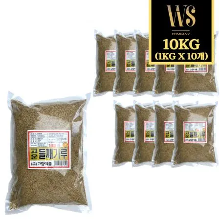고향식품 볶음 고운 들깨가루 1kg, 10봉 고소하게 볶은 들깨가루 껍찔째 갈아넣은