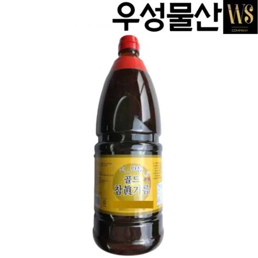 골드 참진기름 (참기름 70%) 1.8L, 1병 맛기름 향미유 참기름대용 이미지