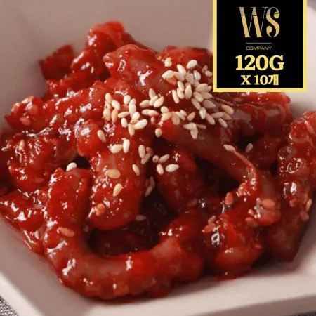 [반찬단지] 낙지젓 120g x 10개 세트 아이스박스포장 [ 낙지젓갈 소용량 소포장 젓갈반찬 ]