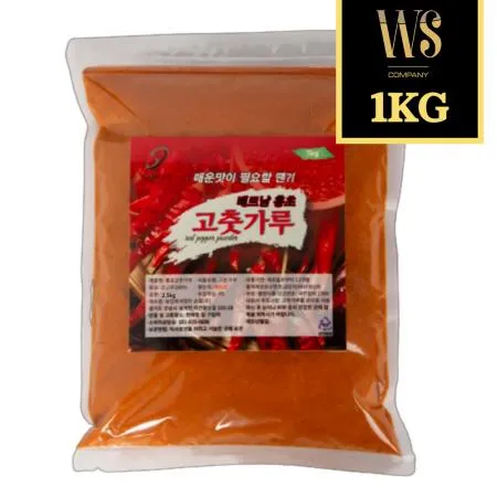 베트남 홍초 아주매운맛 고춧가루 고운 소스 중식용 1kg [ 고추가루 매운 얼얼한 ]