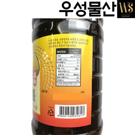고향식품 참맛기름 실속 1.8L, 1병 맛기름 향미유 참기름대용 이미지