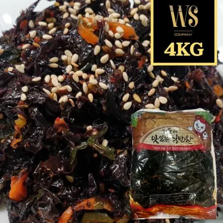 [반찬단지] 파래무침 4kg 업소용 대용량 파래반찬 파래