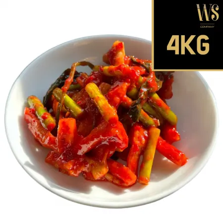 [반찬단지] 무말랭이 품은 마늘쫑무침 4kg 업소용 가정용