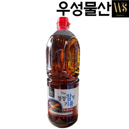 우성물산 The 청정 참 맛기름 (참기름 20%)실속형 1.8L 맛기름 향기름 대용량 업소 조미 1개입 이미지