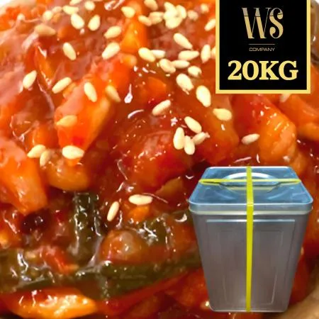우성물산 중국산 오징어젓 무말랭이 20kg 캔포장 무말랭이 오징어젓