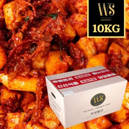 국내제조 시원한맛 미니깍두기 10kg 국내산무우 업소용 박스포장