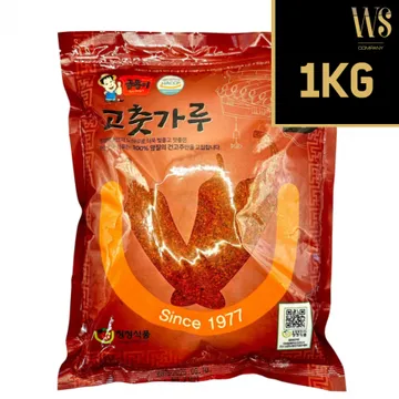 우성물산 보통매운맛 중간굵기 고춧가루 1kg 중국산 한식용