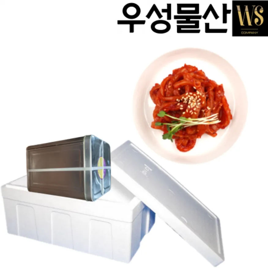 우성물산 업소용 채쓴 오징어젓갈 20kg 스티로폼포장 이미지