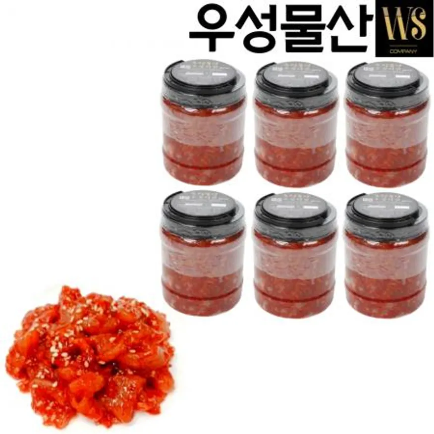 우성물산 다진 오징어젓갈 2kg*6통, 12kg 업소용 가정용 이미지