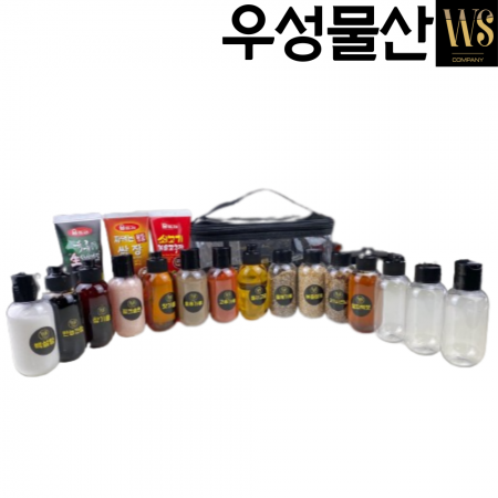 캠핑 양념 통 세트 조미료 소스통 캠핑용조미료세트 C세트(각100g/양념15종+공병3개 세트) 이미지