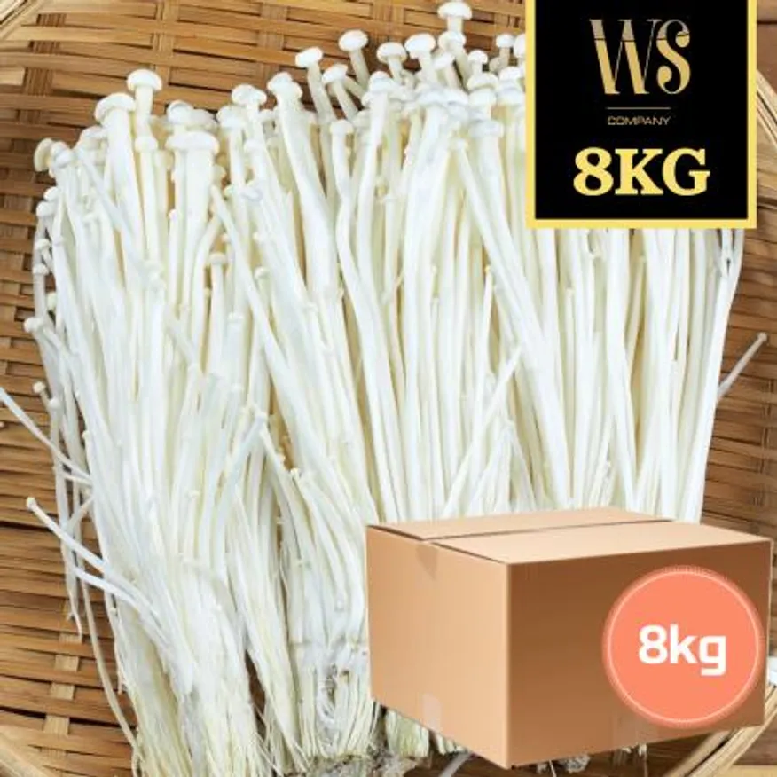 신선야채 팽이버섯 8kg 대용량 벌크포장 팽이버섯 2kg*4봉 이미지