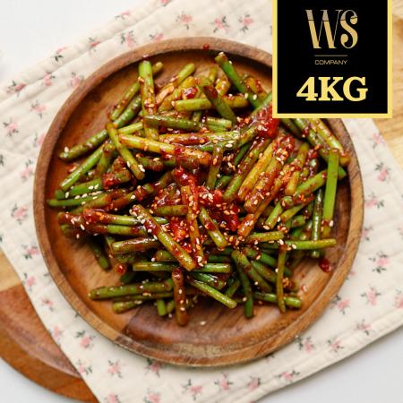 [그린이] 양념마늘쫑 4kg 아이스박스포장 업소용 가정용 대용량