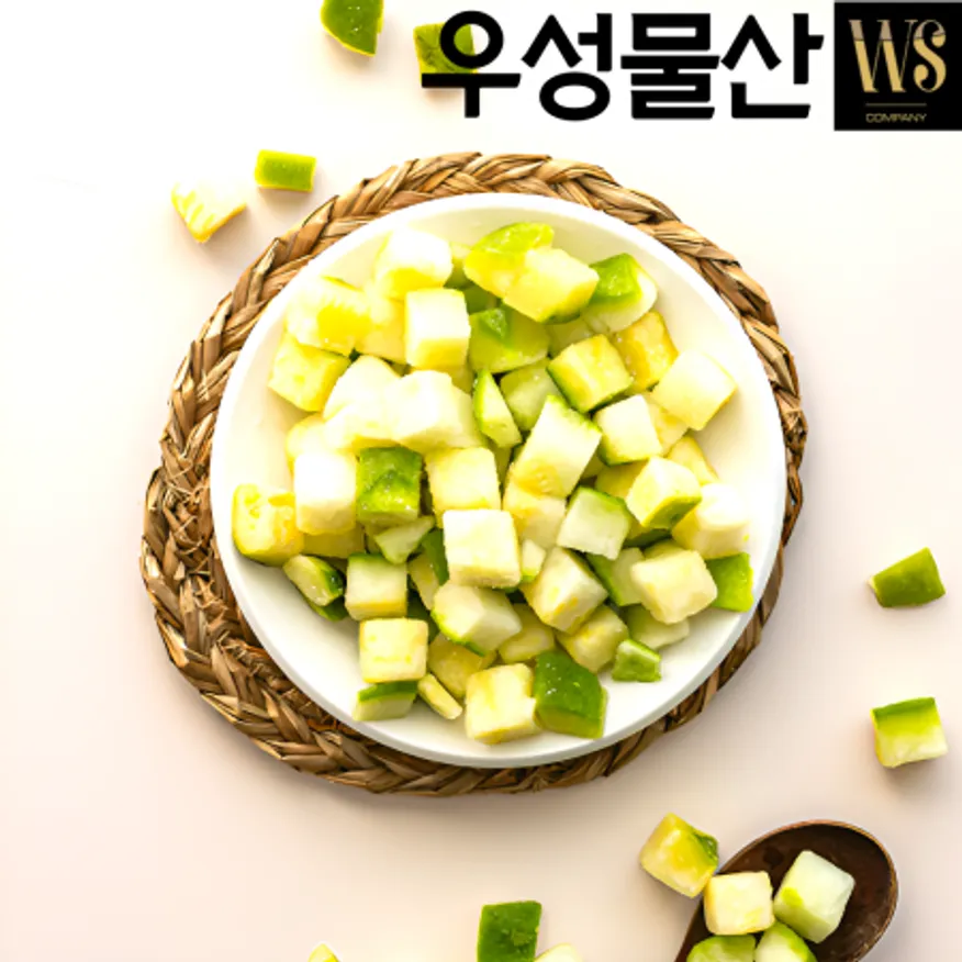 냉동야채 냉동 애호박 1.5cm다이스 8kg 이미지