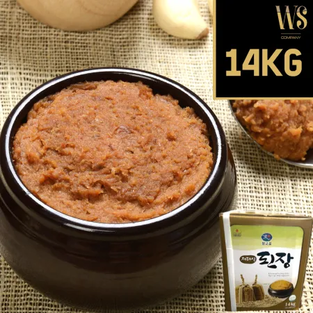 참고을 재래식 된장 14kg 지함포장 대용량 업소용 구수한된장 이미지