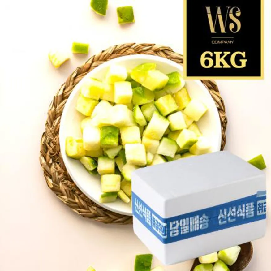 냉동야채 냉동 애호박 1.5cm 다이스 6kg 이미지